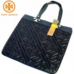 TORY BURCH QUILTED CIRE HAILEY TOTE マチ無しトート