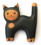 木彫り猫マグネット（Ｂ） http://asianstyle-mao.com/