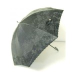 スライド式ポリジャガードカットワーク刺繍UVカット日傘（晴雨兼用傘）