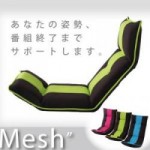 テレビが見やすい!低反発リクライニング座椅子【Mesh】メッシュ